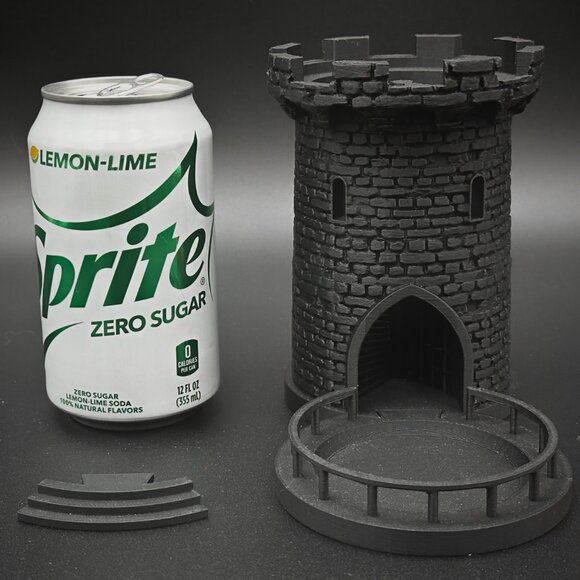 5" Lighted Dice Tower and Tray for Dungeons and Dragons, DnD, RPG - Picture 10 of 11